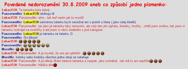 Nedorozumeni 30.8.2009